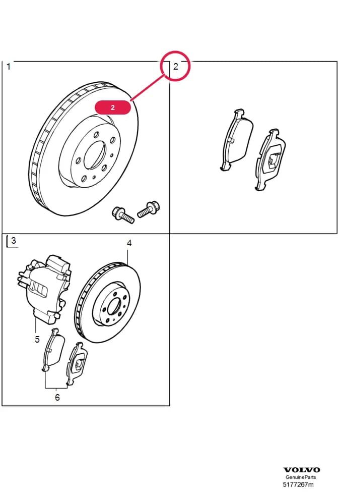 15", 16", EXC (FI), (GB) — 51 Wheel brake — Subgroups of category: "Wheel brake" › Service kits Front wheel brake