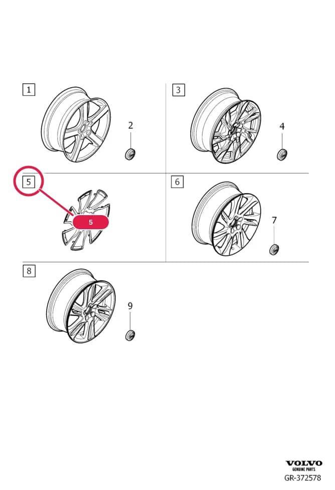 "ACCENT", red — 77 Wheels, tyres, hubs — 771 wheel and wheel trim › aluminium rims 18"