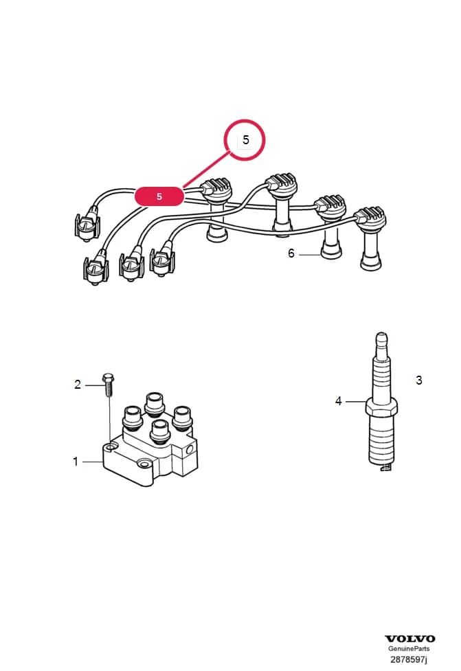 28 Ignition and control systems — 281 ignition coil, spark plug, ignition cable › ignition coil, spark plug, ignition cable    , B4164S3