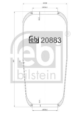 Bellow, air suspension — FEBI BILSTEIN 20883