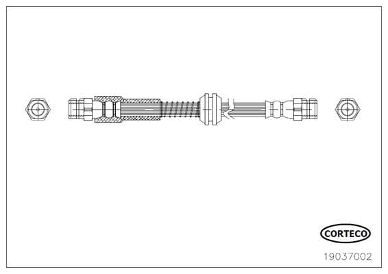 Brakehose — CORTECO 19037002