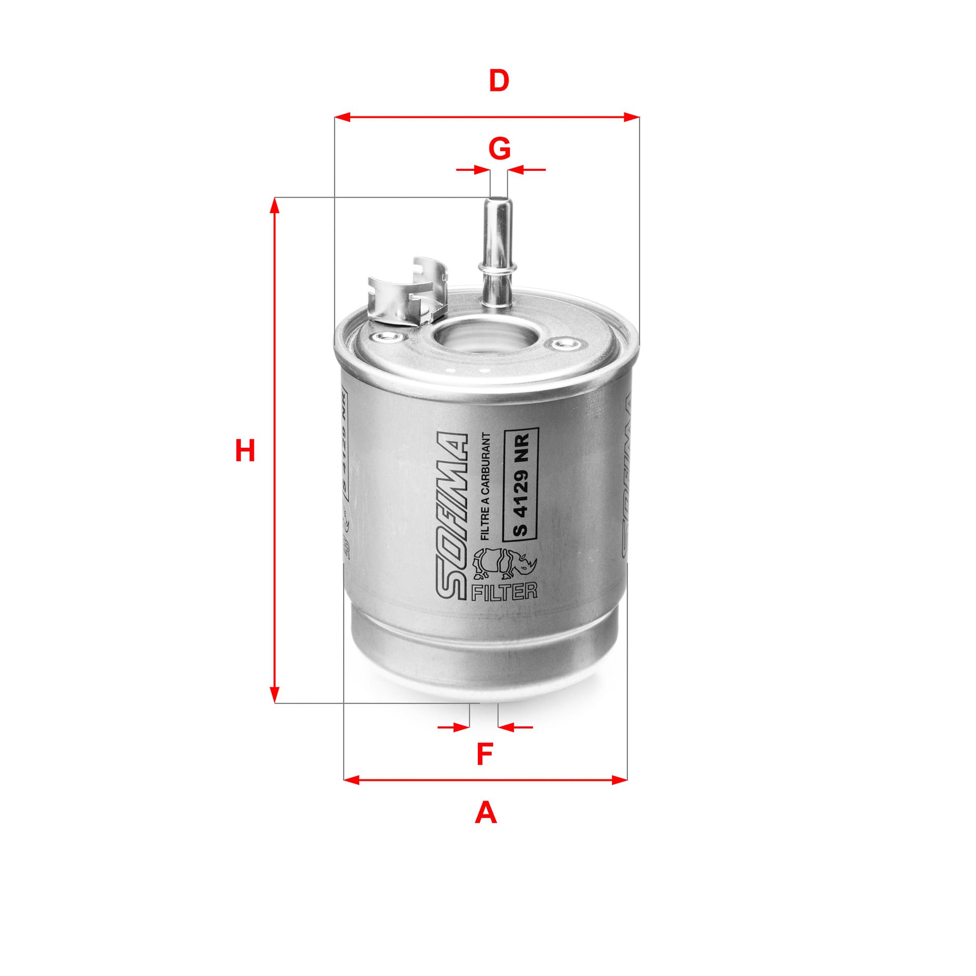Fuel Filter — SOFIMA S 4129 NR