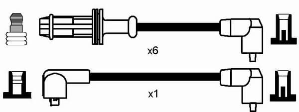 Ignition Cable Kit — NGK 0592