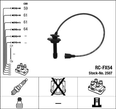 Ignition Cable Kit — NGK 2507