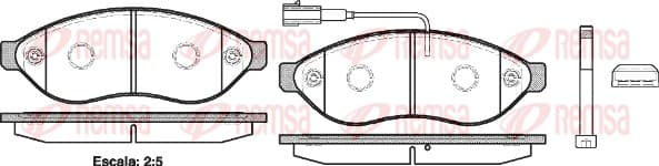 Brake pad set image
