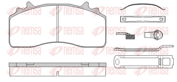 Brake pad set image