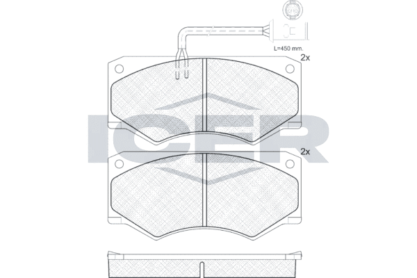 Brake pad set image