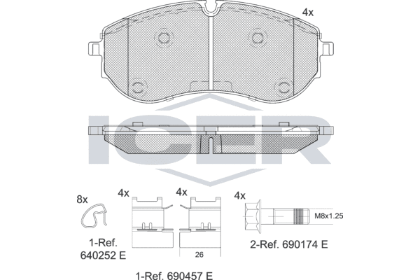 Brake pad set image
