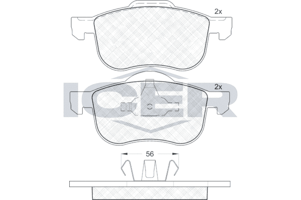 Brake pad set — ICER 181297