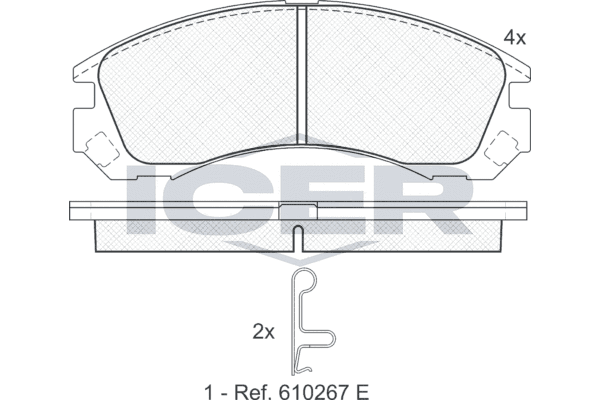 Brake pad set — ICER 181358