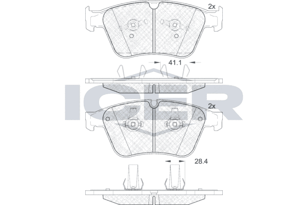 Brake pad set image