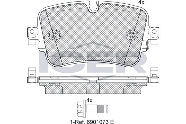 Brake pad set — ICER 182248