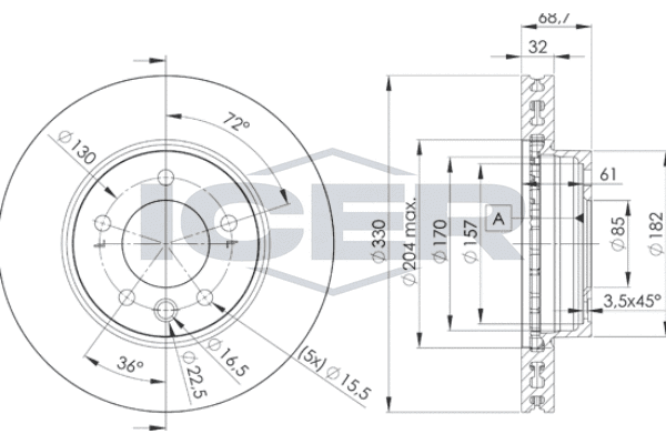 Brake rotor image