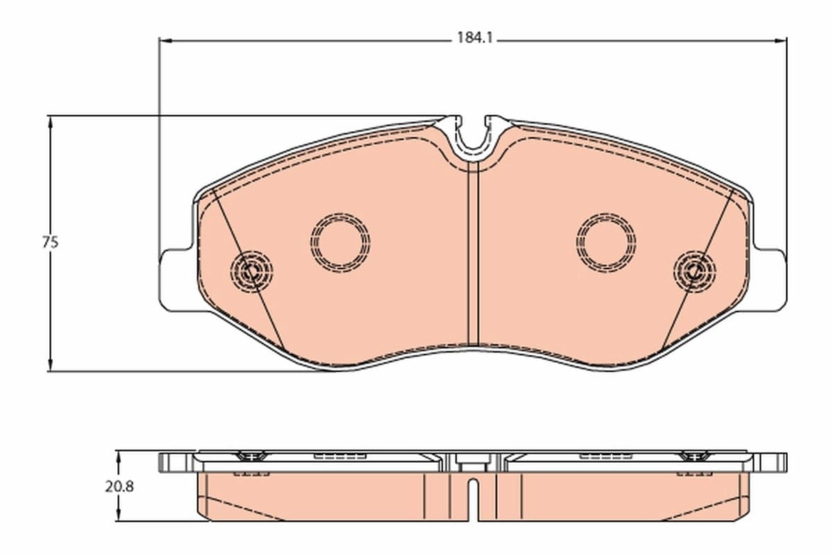 Brake pad set image