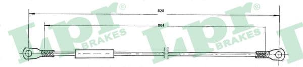 Cable Pull, parking brake — LPR C0908B