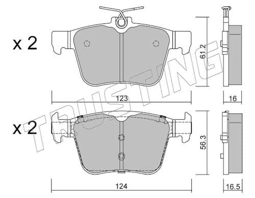 Brake pad set image