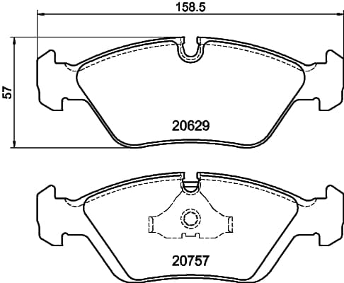 Brake pad set image
