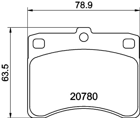 Brake pad set image