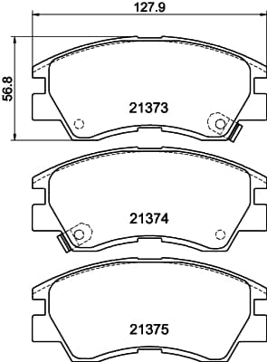 Brake pad set image