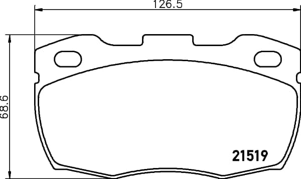 Brake pad set image