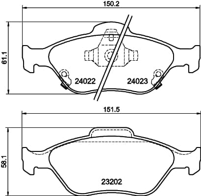 Brake pad set image