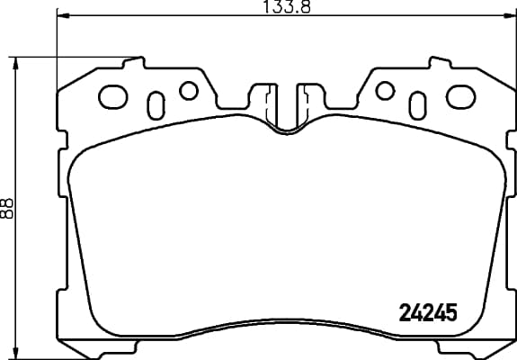 Brake pad set image