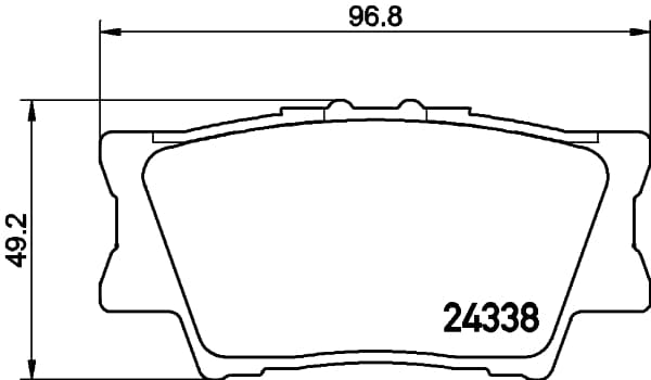Brake pad set image