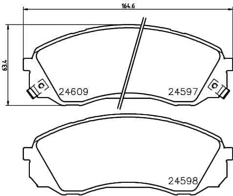Brake pad set image