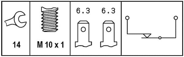 Stop Light Switch — HELLA 6DD 008 622-691