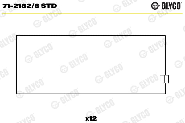 GLYCO 71-2182/6 STD Connecting Rod Bearing
