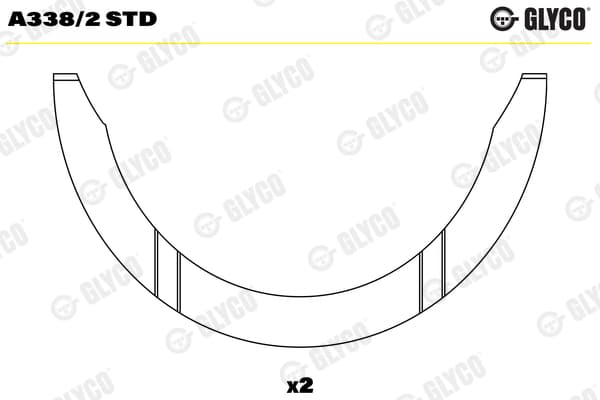 GLYCO A338/2 STD Crankshaft thrust washer