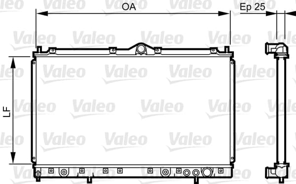 Radiator — VALEO 731640