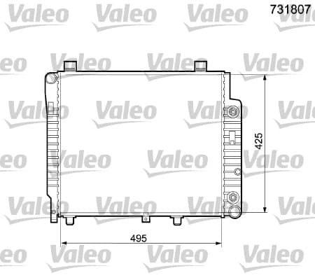 Radiator — VALEO 731807