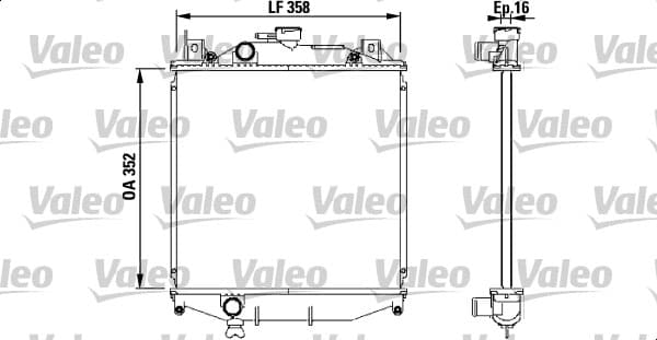 Radiator — VALEO 731828