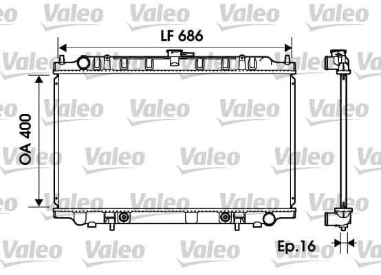 Radiator — VALEO 734150
