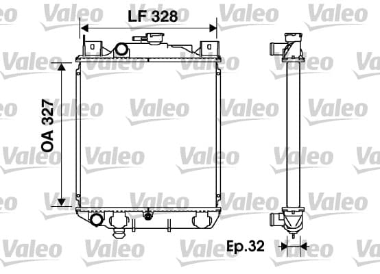 Radiator — VALEO 734166