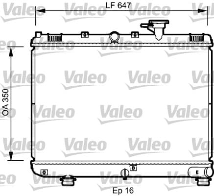 Radiator — VALEO 735078
