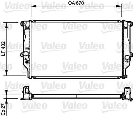 Radiator — VALEO 735216
