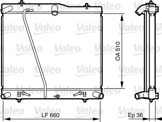 Radiator — VALEO 735565