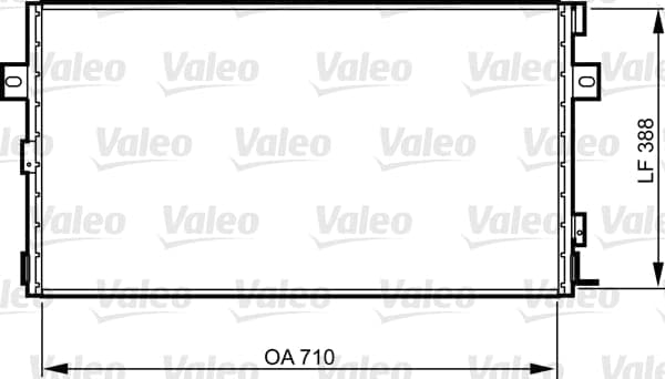 Condenser, air conditioning — VALEO 814290