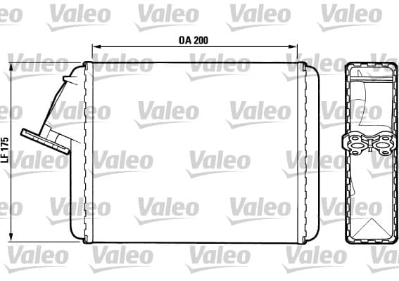Heat Exchanger, interior heating — VALEO 883468