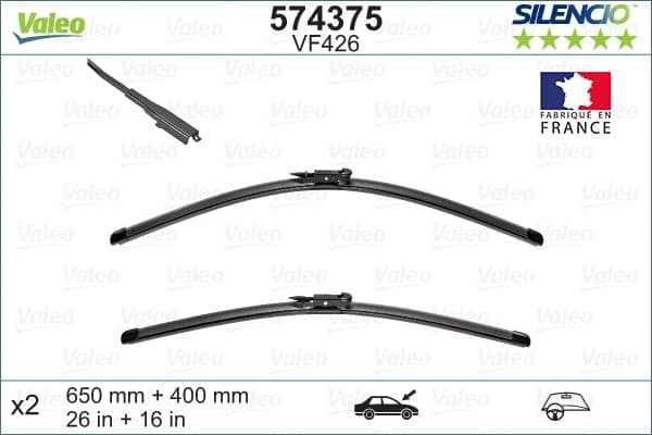 VALEO SILENCIO FLAT BLADE SET