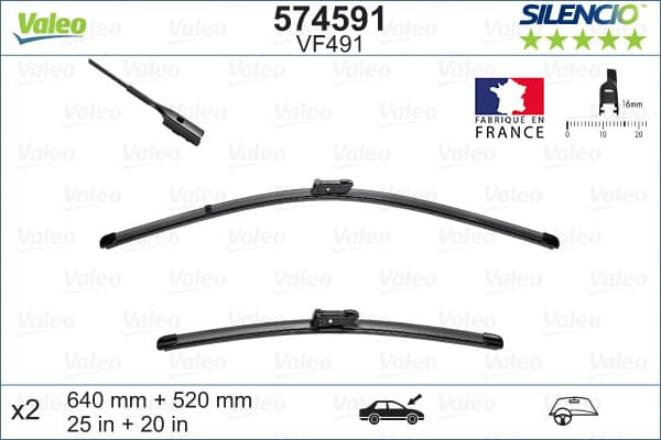 Wiper Blade — VALEO 574591