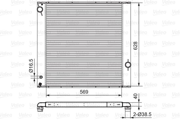 Radiator — VALEO 701547