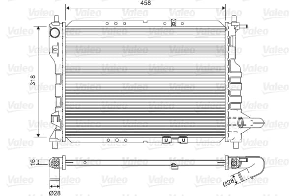 VALEO 701598 Radiator