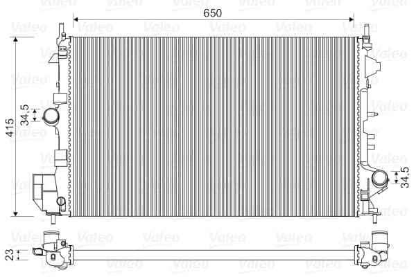 VALEO 734981 Radiator