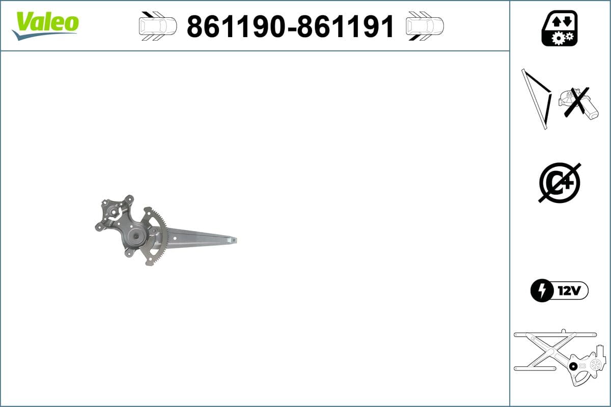 VALEO 861190 Window lifter