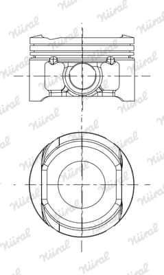 NÜRAL 87-437707-00 Piston