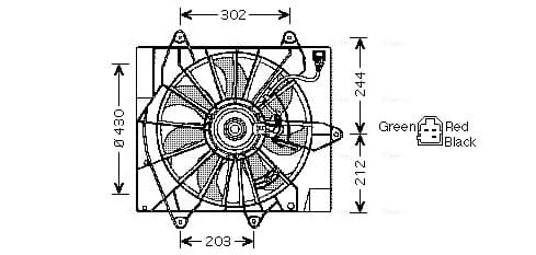 Fan, engine cooling — AVA Clever Choice CR7512