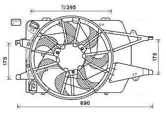 Fan, engine cooling — AVA Clever Choice FD7577